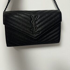 Yves Saint Laurent   Black shoulder bag